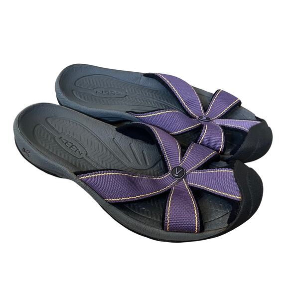 KEEN 'Bali' Slide Flip Flop Sandal Mule Flip Flop Women's 7 Purple Outdoor - Picture 1 of 6